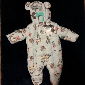 NWT Disney Primark Mickey & Friends Winter Snowsuit